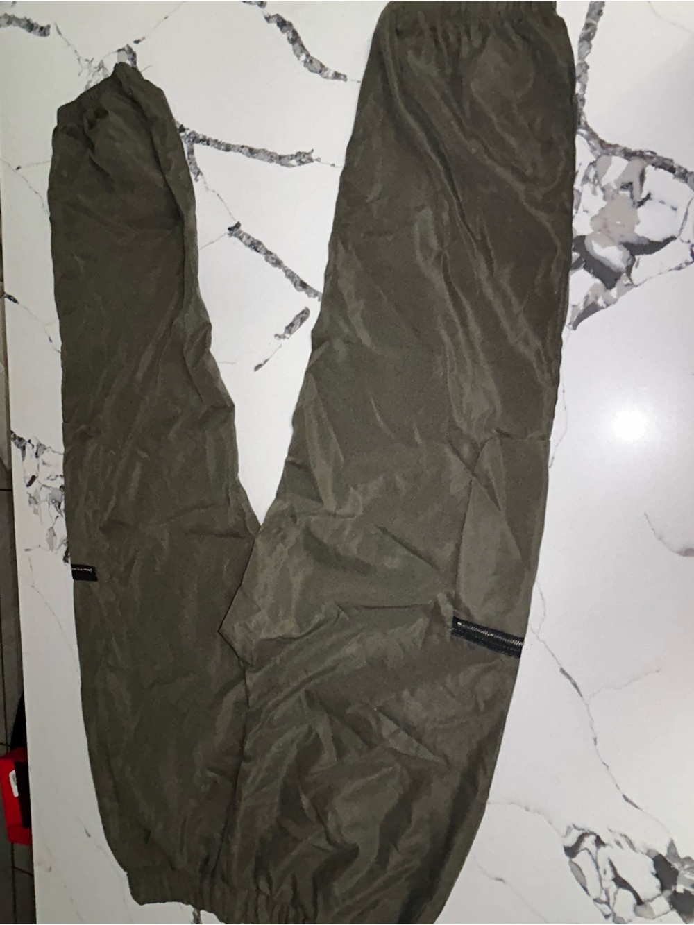 Women Olive Green Lightweight Track Pants